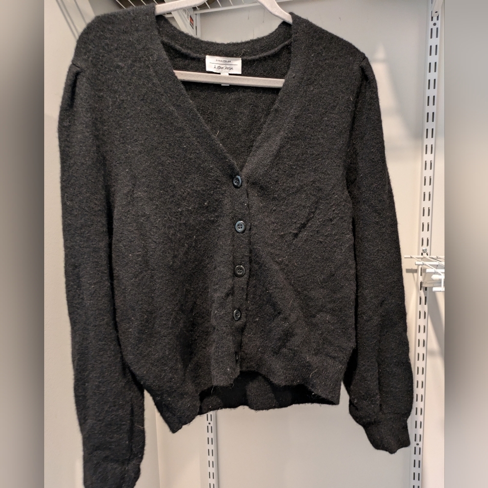 Puff Sleeves Cardigan